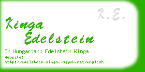 kinga edelstein business card